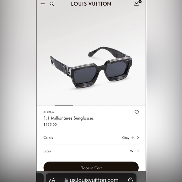 Louis Vuitton 1.1 Millionaires Sunglasses - Picture 6 of 7
